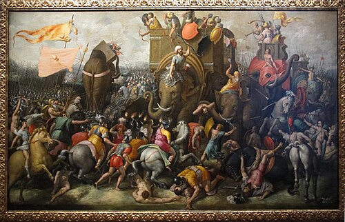 Arista romano, battaglia di zama, 1500, Cornelis Cort