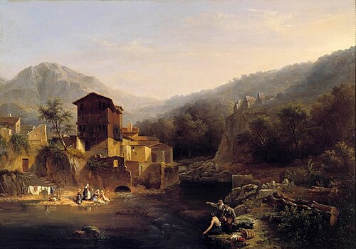 Vue de Thiers, en Auvergne, 1834, Aimée Brune-Pagès