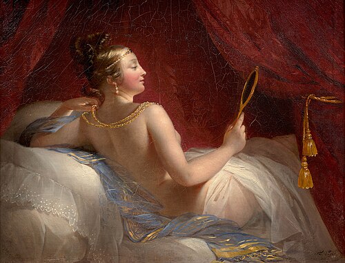 Femme allongée aux bijoux, 1830, Aimée Brune-Pagès