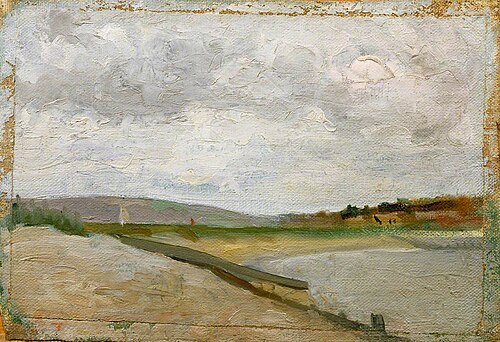 Sea and Beach, 1910, Isaac Rosenberg