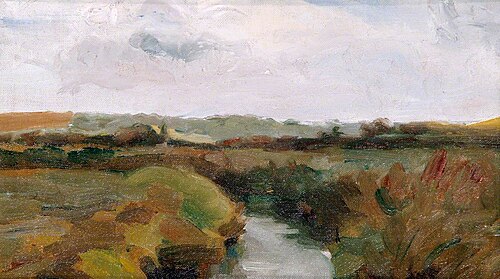 Landscape with River, 1911, Isaac Rosenberg