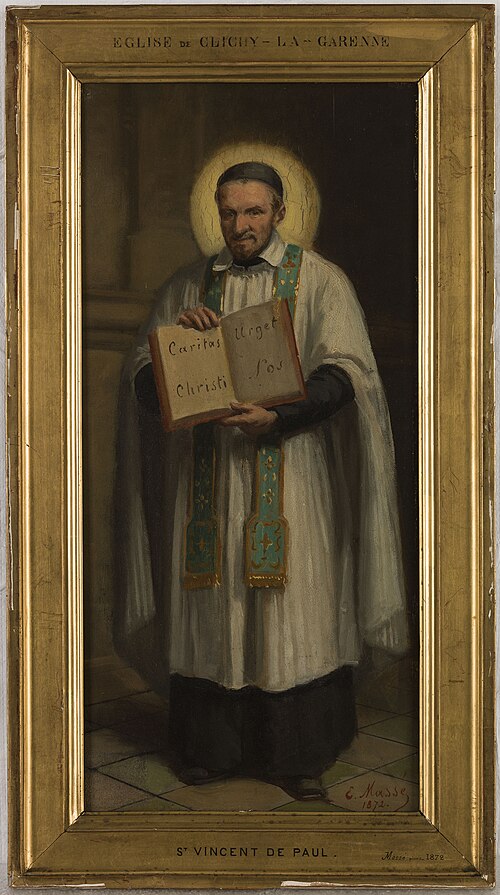 Esquisse pour l'église de Clichy : Saint Vincent de Paul, 1872, Emmanuel Massé