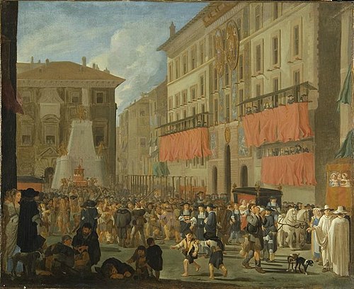Feast at the Embassy of Spain, 1662, Willem Reuter
