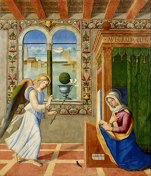 Annunciation, 1504, Francesco di Simone da Santacroce