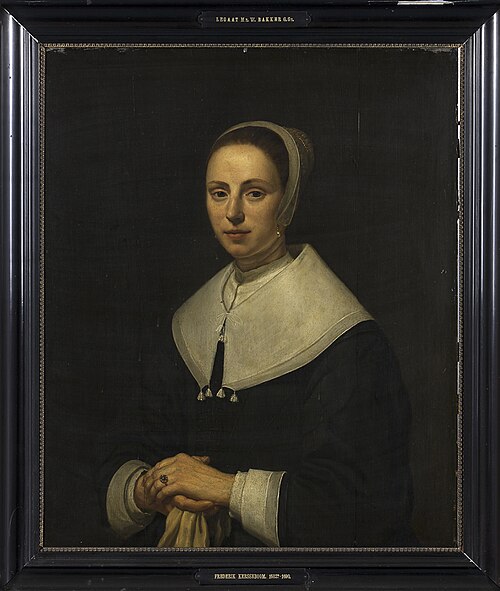 Portrait of an unknown woman, 1671, Friedrich Kerseboom