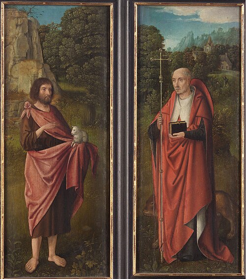 Saint John the Baptist and Saint Jerome, 1505, Master of Hoogstraeten
