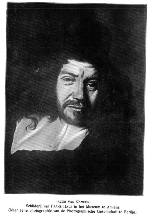 Portrait of Jacob van Campen, 1650, Frans Hals
