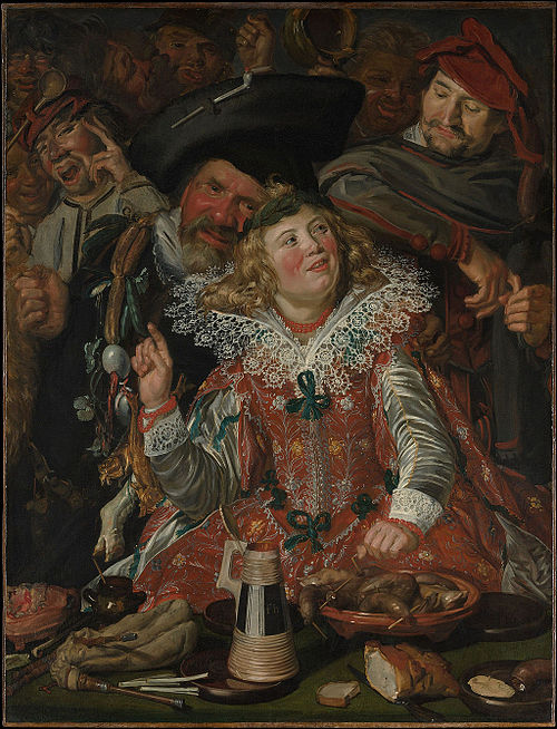 Merrymakers at Shrovetide, 1610, Frans Hals
