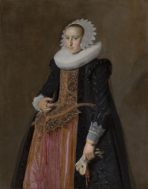 Portrait of Aletta Hanemans (1606–1653), 1625, Frans Hals