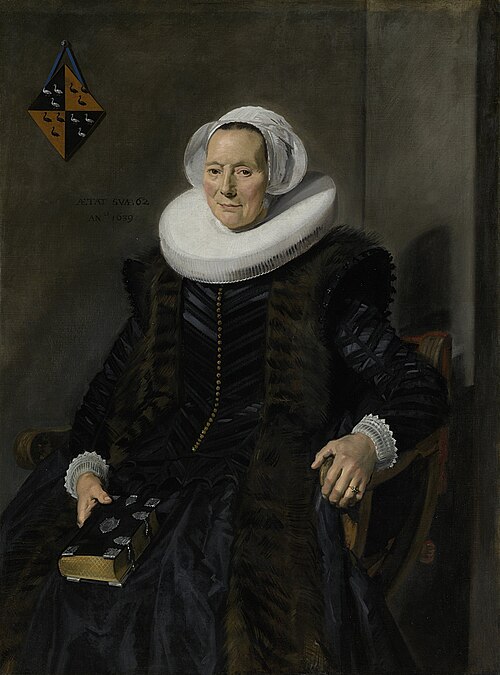 Portrait of Maritge Claesdr Vooght (....-1644), 1639, Frans Hals