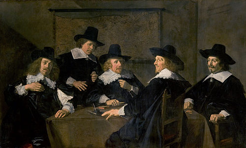 Portrait de groupe des régents de l'hôpital Sainte-Élisabeth de Haarlem, 1641, Frans Hals