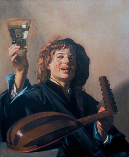 Boy with a glass and a lute, 1625, Frans Hals