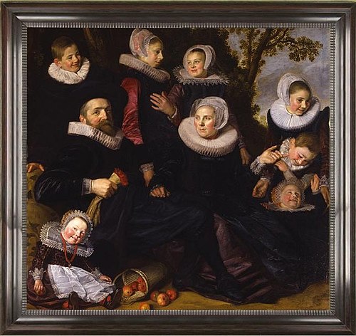 Portrait de la famille Van Campen dans un paysage (fragment  à gauche), 1620, Frans Hals