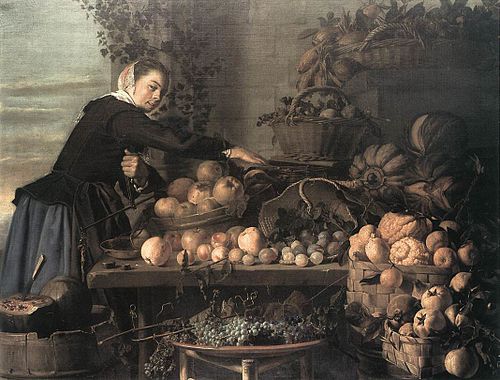Fruit and Vegetable Seller, 1630, Frans Hals