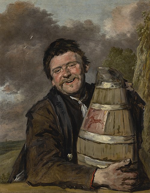 Man with a beer jug, 1630, Frans Hals