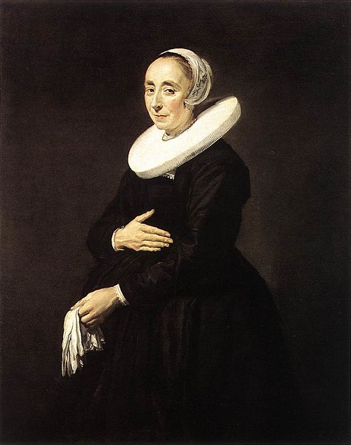Portrait of a woman, possibly Cornelia van der Meer, 1640, Frans Hals