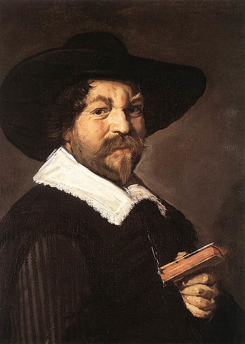 Portrait of a man holding a book, 1642, Frans Hals