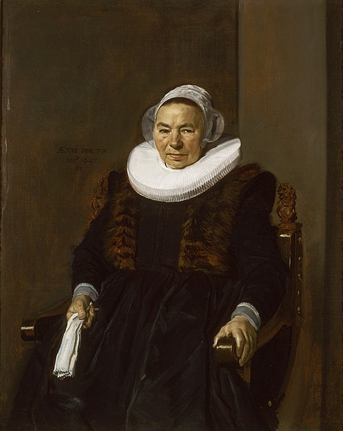 portrait d'une femme inconnue, 1643, Frans Hals