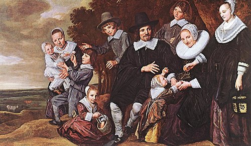 Portrait de famille dans un paysage, 1648, Frans Hals