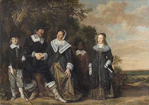 Portrait de famille dans un paysage, 1640, Frans Hals