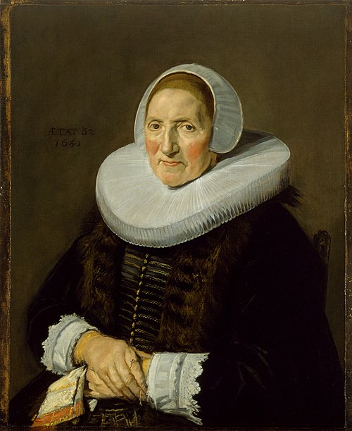 Portrait d'une femme, 1650, Frans Hals