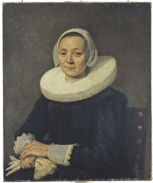Portrait of a seated woman, 1643, Frans Hals