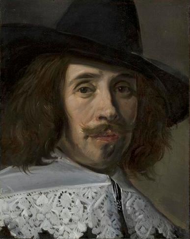 Portrait fragment of a man, 1643, Frans Hals