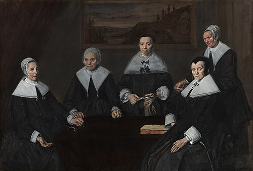 Portrait de groupe des régentes de l'hospice des vieillards, 1664, Frans Hals
