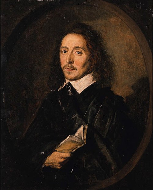 Portrait of a man holding an open book, 1606, Frans Hals