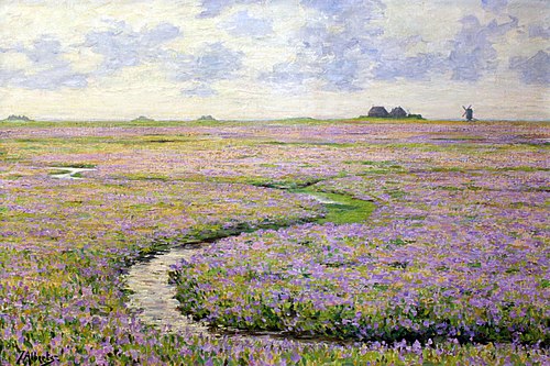 Small low Island in flower, 1907, Jacob Alberts