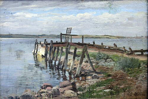 Fiord Shore, 1895, Jacob Nöbbe