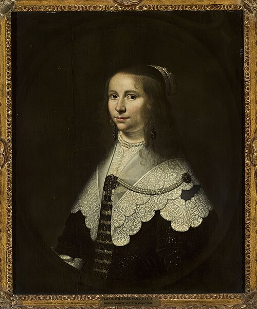 Portrait of Volkera van Beresteyn (1624–1653), wife of Salomon van Schoonhoven (1617–1653), 1646, Jacob Willemsz. Delff II