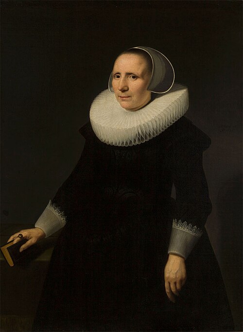 Portrait d'une femme tenant un livre., 1636, Jacob Willemsz. Delff II
