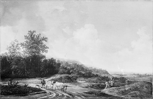 Hilly Landscape, 1645, Jacob van Moscher
