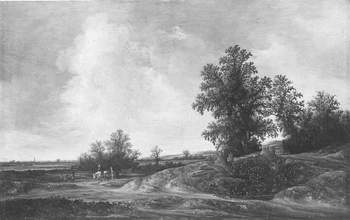 Country lane, 1632, Jacob van Moscher