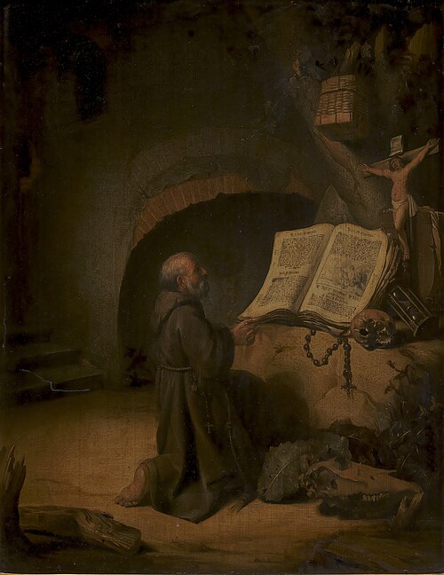 Eremit Praying, 1635, Jacob Spreeuwen