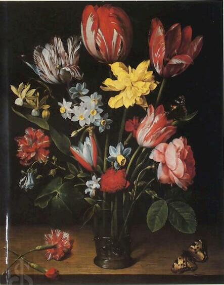 Still life with tulips, daffodils, carnations and other flowers in a vase, 1640, Jacob van Hulsdonck