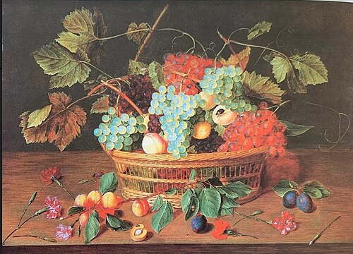 Fruit basket, 1650, Jacob van Hulsdonck