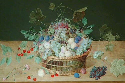 A Basket of Fruit, , Jacob van Hulsdonck