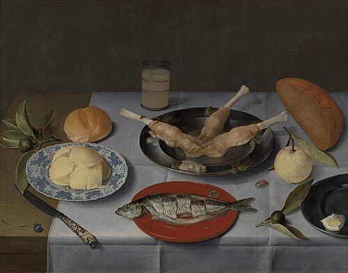 Breakfast piece, 1615, Jacob van Hulsdonck