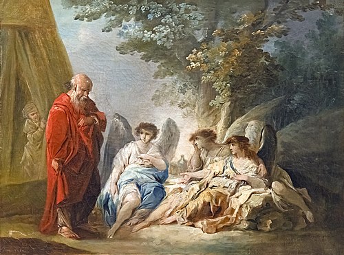 Abraham visité par trois anges, 1779, Jacques Gamelin