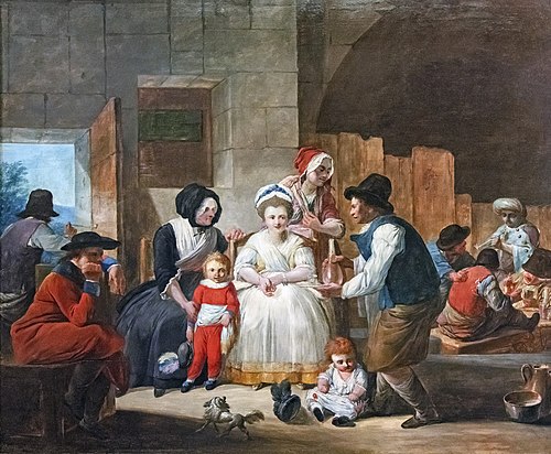 Scène d'intérieur, 1784, Jacques Gamelin