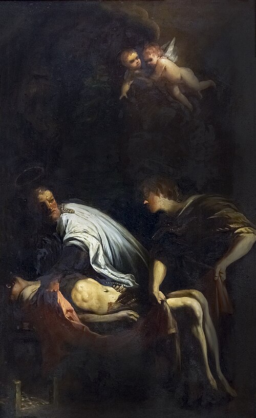 L'ensevelissement de saint Laurent, 1800, Jacques Gamelin