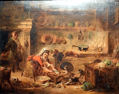 Intérieur de cuisine, 1796, Jacques Gamelin
