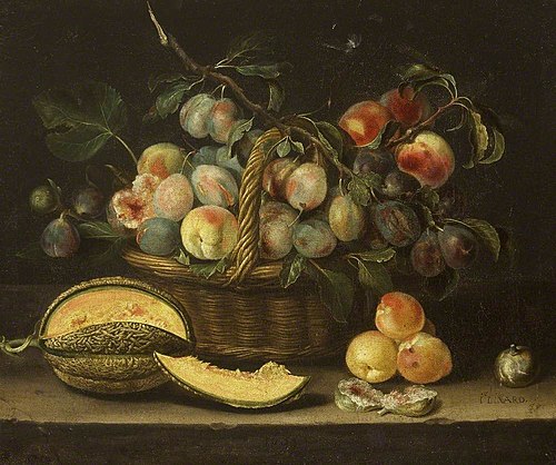 Still Life with Fruit, 1635, Jacques Linard