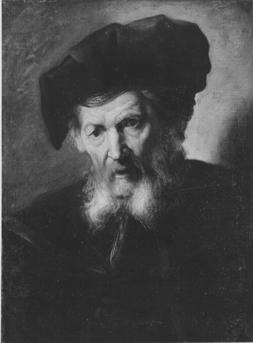 Bärtiger Greis mit Barett, 1635, Jacques des Rousseaux