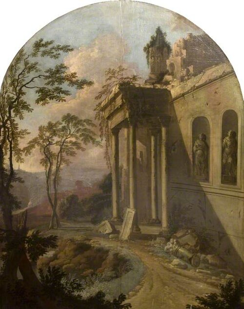 Landscape With Ruin, 1712, Jacques des Rousseaux