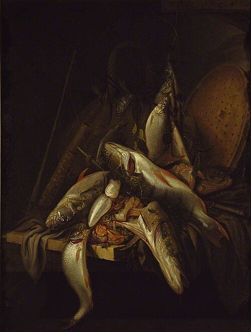 Still Life of Fish, 1670, Jacob Gillig