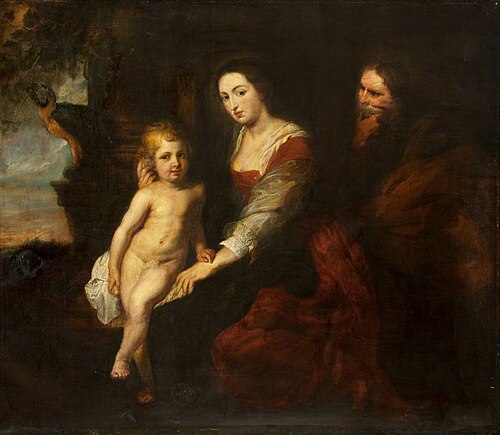 The Holy Family (after Peter Paul Rubens), 1850, Jakub Husník