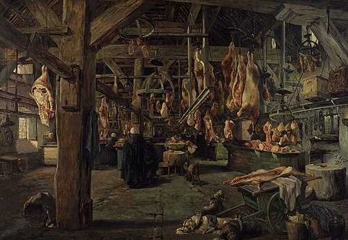 La Grande Boucherie à Gand, 1883, Armand Heins